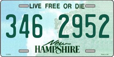 NH license plate 3462952