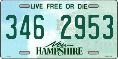 NH license plate 3462953