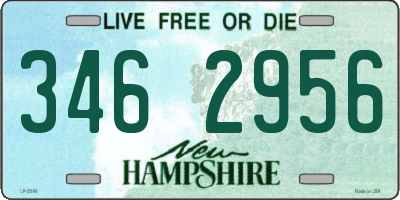NH license plate 3462956