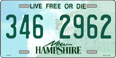NH license plate 3462962