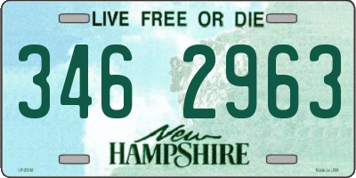 NH license plate 3462963