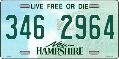 NH license plate 3462964