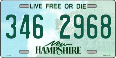 NH license plate 3462968