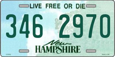 NH license plate 3462970