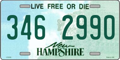 NH license plate 3462990