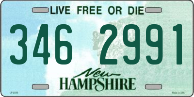 NH license plate 3462991