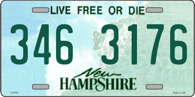 NH license plate 3463176