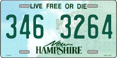 NH license plate 3463264