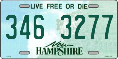 NH license plate 3463277