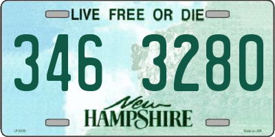NH license plate 3463280