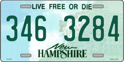 NH license plate 3463284