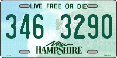 NH license plate 3463290