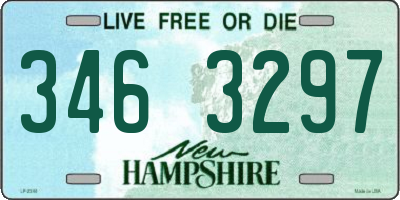 NH license plate 3463297