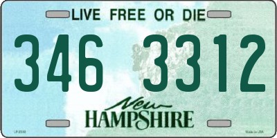NH license plate 3463312