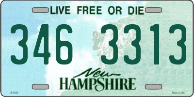 NH license plate 3463313