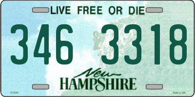 NH license plate 3463318
