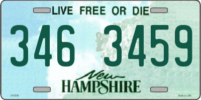 NH license plate 3463459