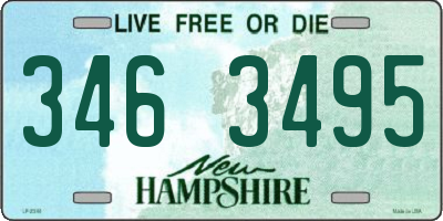 NH license plate 3463495
