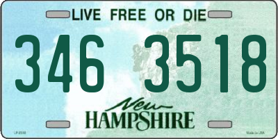 NH license plate 3463518