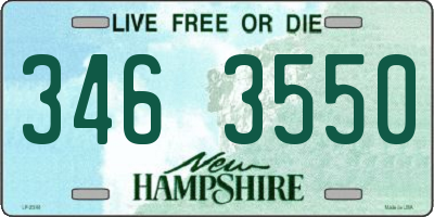 NH license plate 3463550