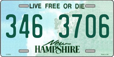 NH license plate 3463706