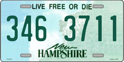 NH license plate 3463711