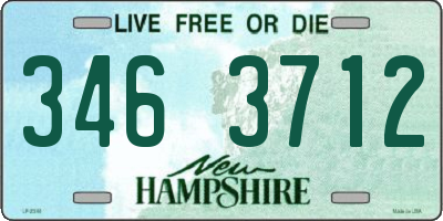 NH license plate 3463712
