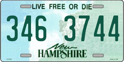 NH license plate 3463744