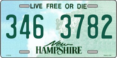 NH license plate 3463782