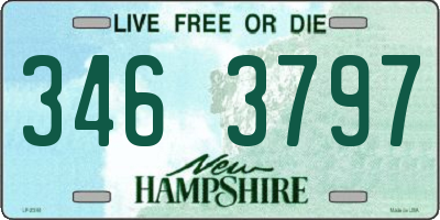 NH license plate 3463797