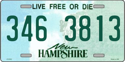 NH license plate 3463813