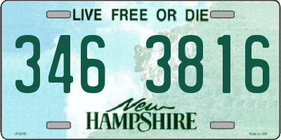 NH license plate 3463816