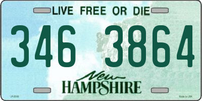 NH license plate 3463864