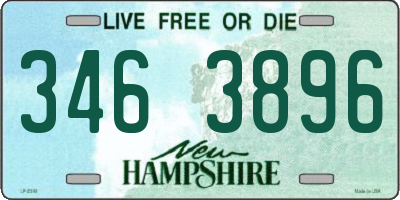 NH license plate 3463896