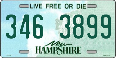 NH license plate 3463899