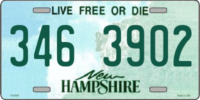 NH license plate 3463902