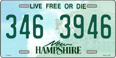 NH license plate 3463946