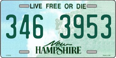 NH license plate 3463953
