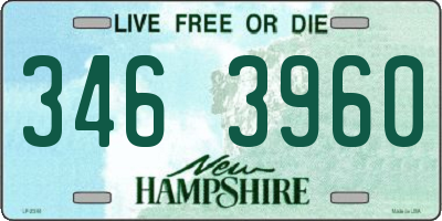 NH license plate 3463960