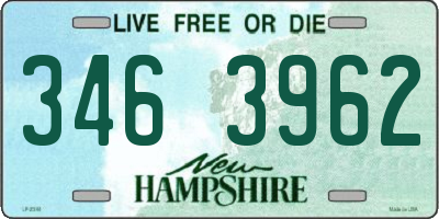 NH license plate 3463962