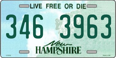 NH license plate 3463963
