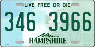 NH license plate 3463966
