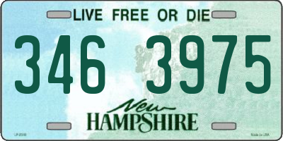 NH license plate 3463975
