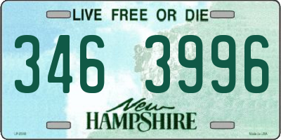 NH license plate 3463996