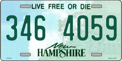NH license plate 3464059