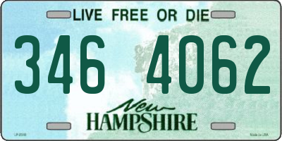 NH license plate 3464062