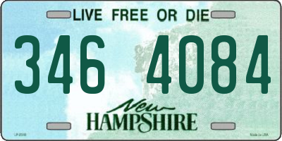 NH license plate 3464084