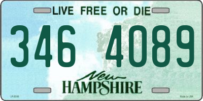NH license plate 3464089