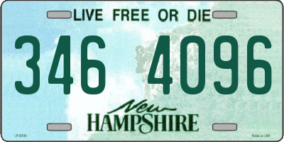 NH license plate 3464096