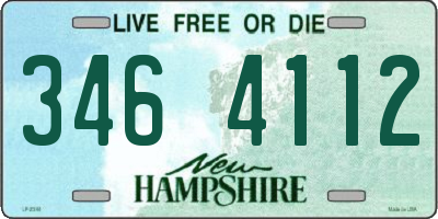 NH license plate 3464112